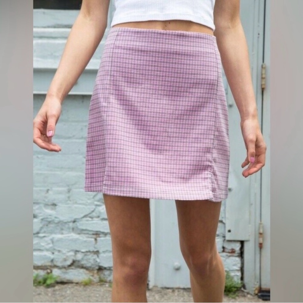 Escada Pink Tweed Pencil Skirt Knee-length